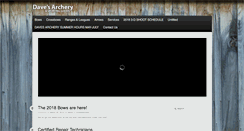 Desktop Screenshot of davesarchery.com
