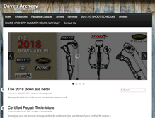 Tablet Screenshot of davesarchery.com